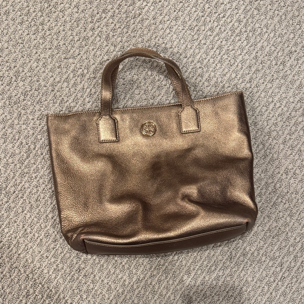 Tory Burch Metallic Tote Bag